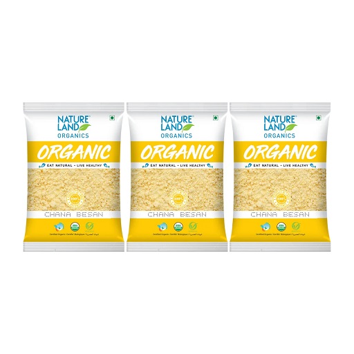 Organic Chana Besan 500 Gm Combo - Pack of 3
